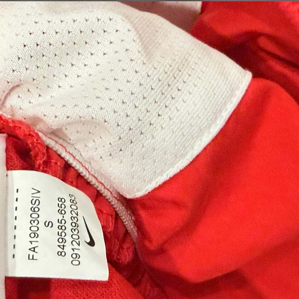 Nike Dri-FIT Tempo Running Shorts Red White Size S - Picture 6 of 6